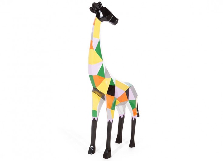 Magnifique statue de girafe résine pour votre décoration intérieure