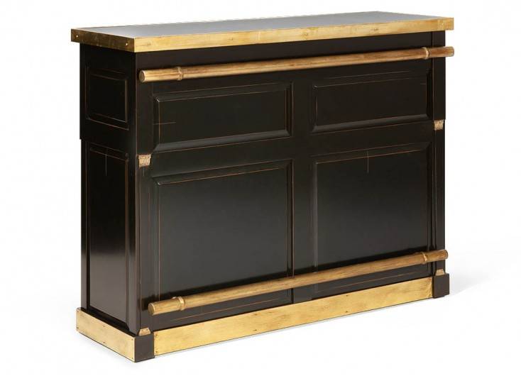 Bar counter Felix Monge black and brown in cherry wood