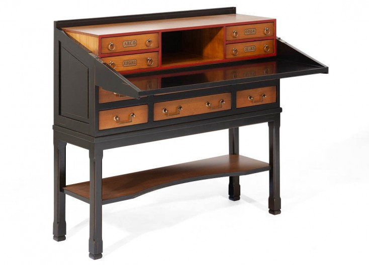 Secretary desk black and brown by felix Monge