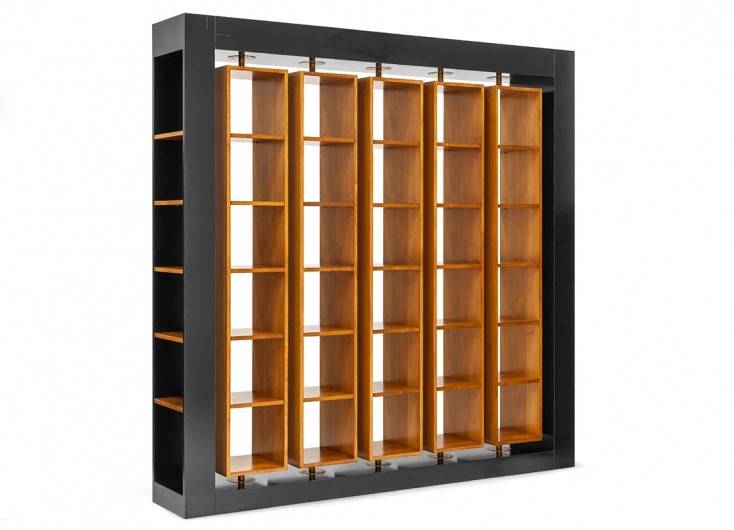 Double-sided bookcase for separating rooms Felix Monge