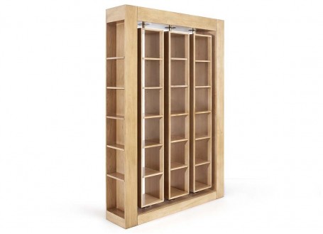 Felix Monge Virevolte bookcase 3 columns - natural