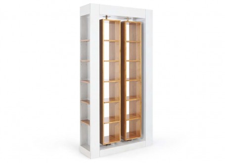 Felix Monge Virevolte bookcase 2 columns - beige