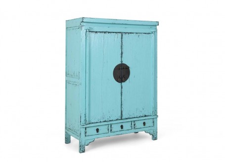 Armoire de mariage chinoise - bleu