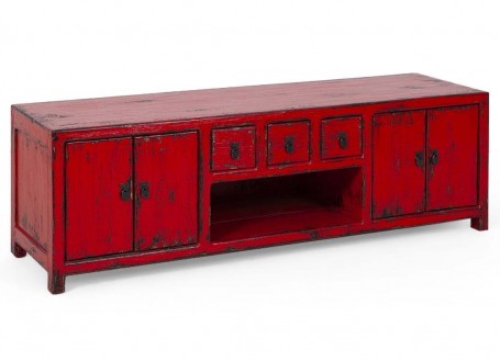 Chinese TV stand - red