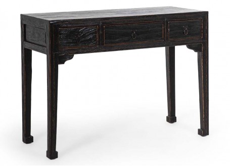 Chinese small console table - black