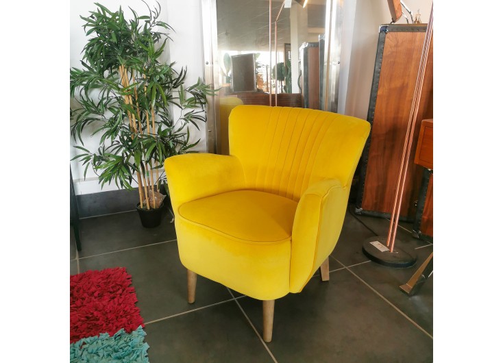 Fauteuil Twenties - jaune