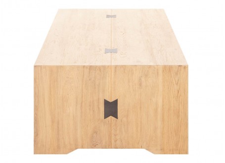 Table basse rectangulaire Bowtie - finition palette